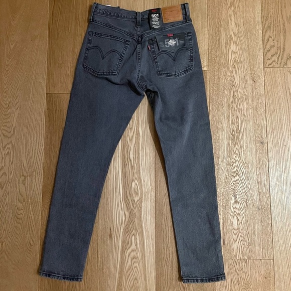 NWT Levi's Premium 501 SKINNY WOMEN'S JEANS dark grey - 25 - Picture 6 of 9